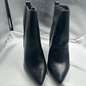 JustFab Sleek Black Ankle Booties